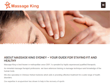 Tablet Screenshot of massageking.com.au